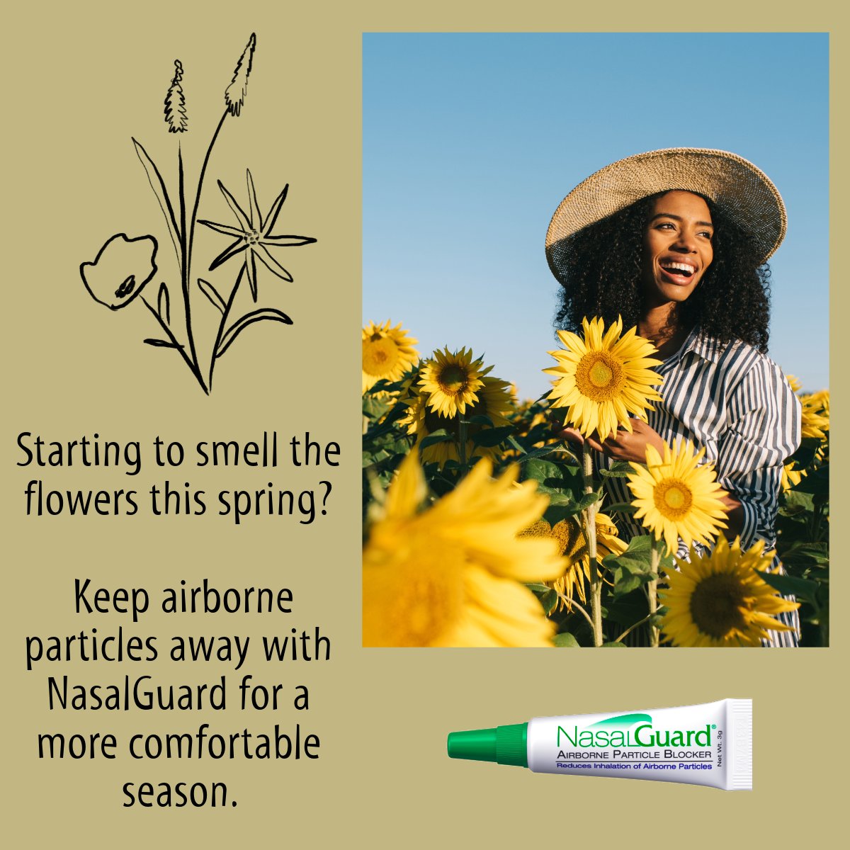 NasalGuard's tweet image. Smell the flowers 🌼 not the discomfort 😷 NasalGuard helps reduce exposure to airborne particles so you can enjoy spring with ease 🌸✨

#NasalGuard #SpringComfort #AirborneParticles #OutdoorProtection #CleanAir #BreatheEasy #SpringVibes #NasalProtection #SpringSeason #Seasonal