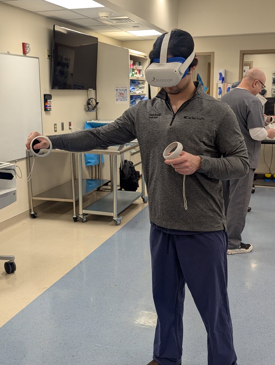CFHSim (@cfhsim) on Twitter photo VR endovascular procedures session for our <a href="/carle_vascular/">Carle Integrated Vascular Surgery Residency</a> team today. VR endovascular procedures session for our <a href="/carle_vascular/">Carle Integrated Vascular Surgery Residency</a> team today.
