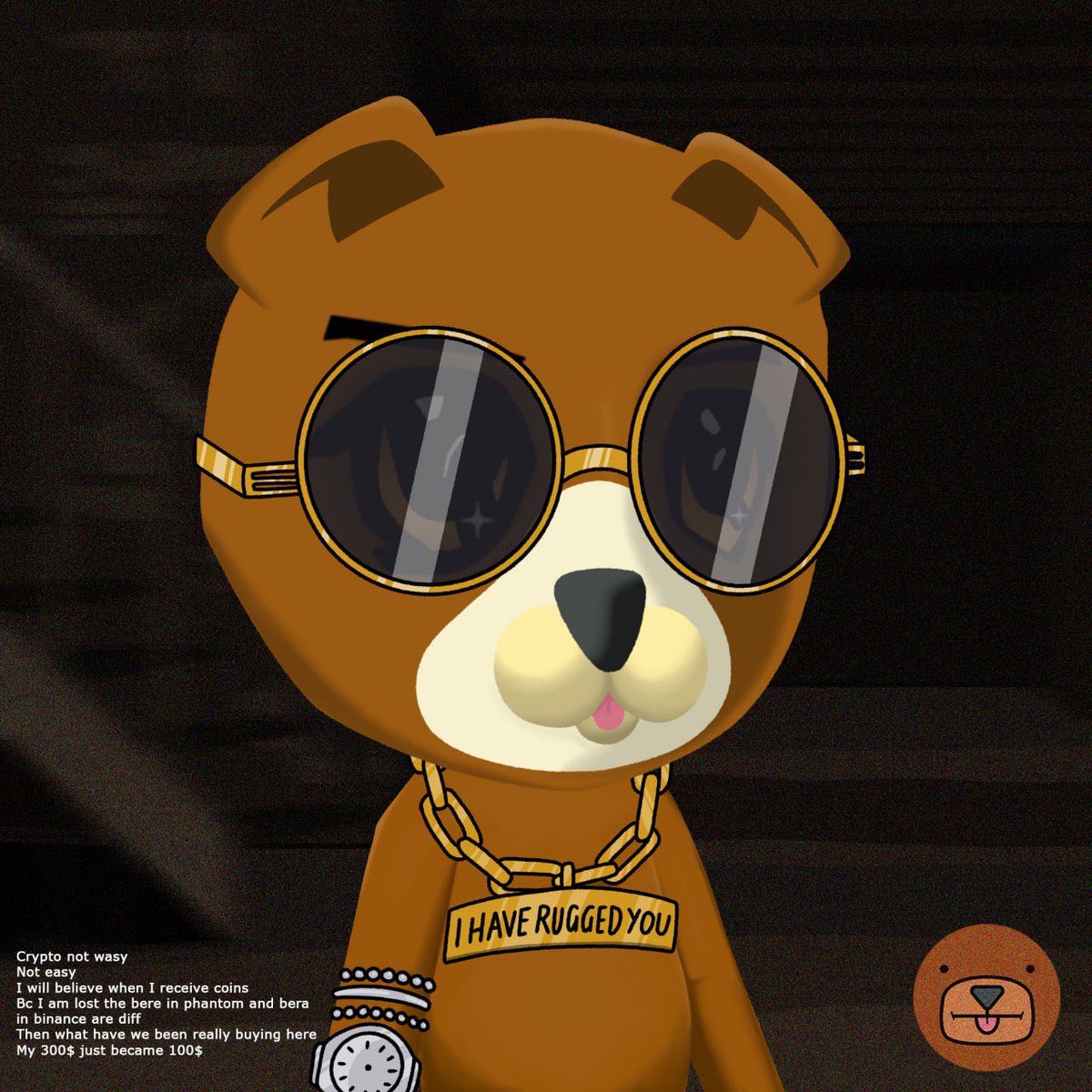 Bera_Coin's tweet photo. @BmBnWTF skemmed us again. 
We ordered a 1/1 @steadyteddys but in turn we got a Skemmy Teddy. Fck u @Harry_Bawss 

Crypto not wasy
Not easy
I will believe when I receive coins
Bc I am lost the bere in phantom and bera in binance are diff
Then what have we been really buying here
My 300$ just became 100$