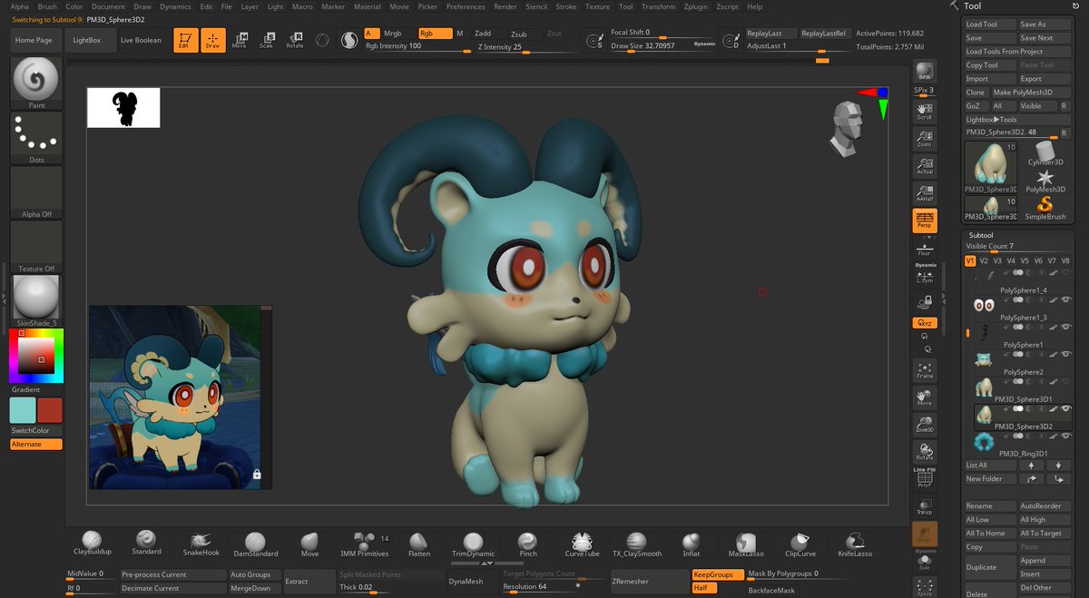 Enk3ns's tweet photo. WIP 3D printing hsr chimera, made a sitting and standing version

#HSR #HonkaiStarRail #chimera #3dart #3DPrinting #WIP #Zbrush https://t.co/Mmq5n61BMy
