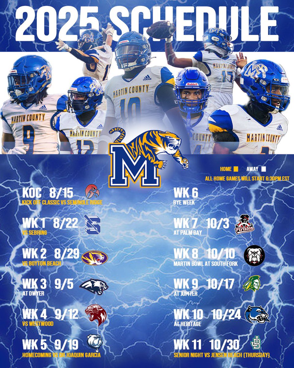 Martin County’s 2025 Schedule! <a href="/FLHSRecruiting/">Florida High School Recruiting</a> <a href="/PrepRedzoneFL/">Prep Redzone Florida</a> <a href="/LawrenceBl83397/">New Blustein Recruiting</a> <a href="/MartinCoSports/">MCHS Athletics</a>  <a href="/CountyTigers_fb/">Martin COUNTY HS Football Team</a> <a href="/ESPNTop63/">ESPN Top 63</a> <a href="/ESPNWestPalm/">ESPN WEST PALM (106.3 FM)</a> <a href="/EraPrep/">New Era Prep</a> <a href="/FLVarsityRivals/">FlaVarsity</a> <a href="/FlaHSFootball/">FloridaHSFootball.com</a> <a href="/fbscout_florida/">Brian Smith</a> <a href="/H2_Recruiting/">Hasani (H2) | Football Recruiting</a> <a href="/ThePrepZone/">The Prep Zone</a>