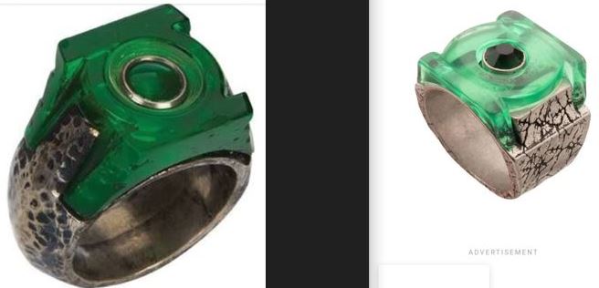 Captain_Skyles's tweet photo. Is it just me, or do these two rings look to be from the same theatrical universe? Deadpool's on the left, and Captain Hammer's on the right. https://t.co/484DqoaFsx
