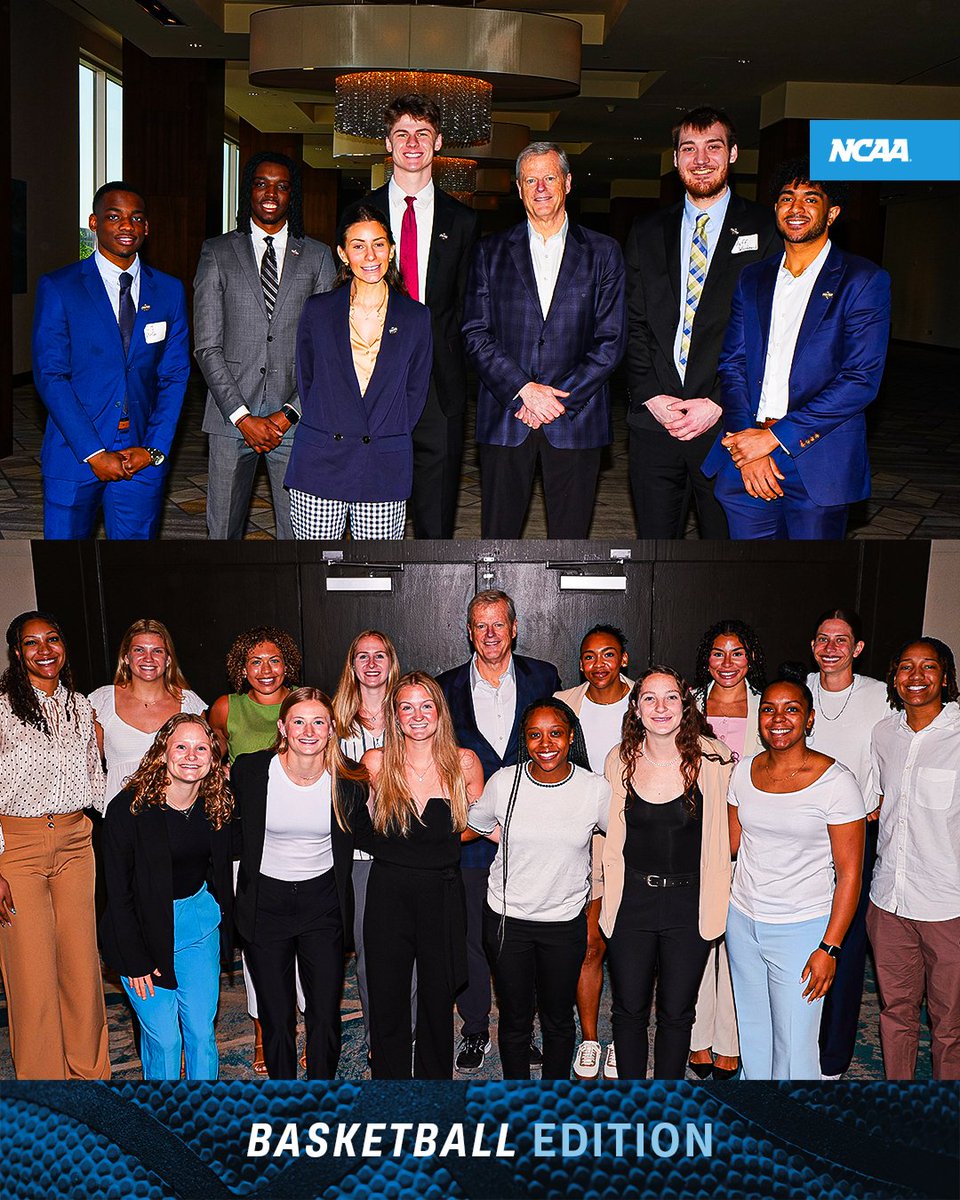 NCAA's tweet image. 🏀 Career insight, networking, and helping shape the future of college basketball! 🏀

The DI Basketball Student-Athlete Engagement Group members went through an immersive experience at the Final Fours, leaving with new inspiration for their future!

🔗 on.ncaa.com/ffsaeg