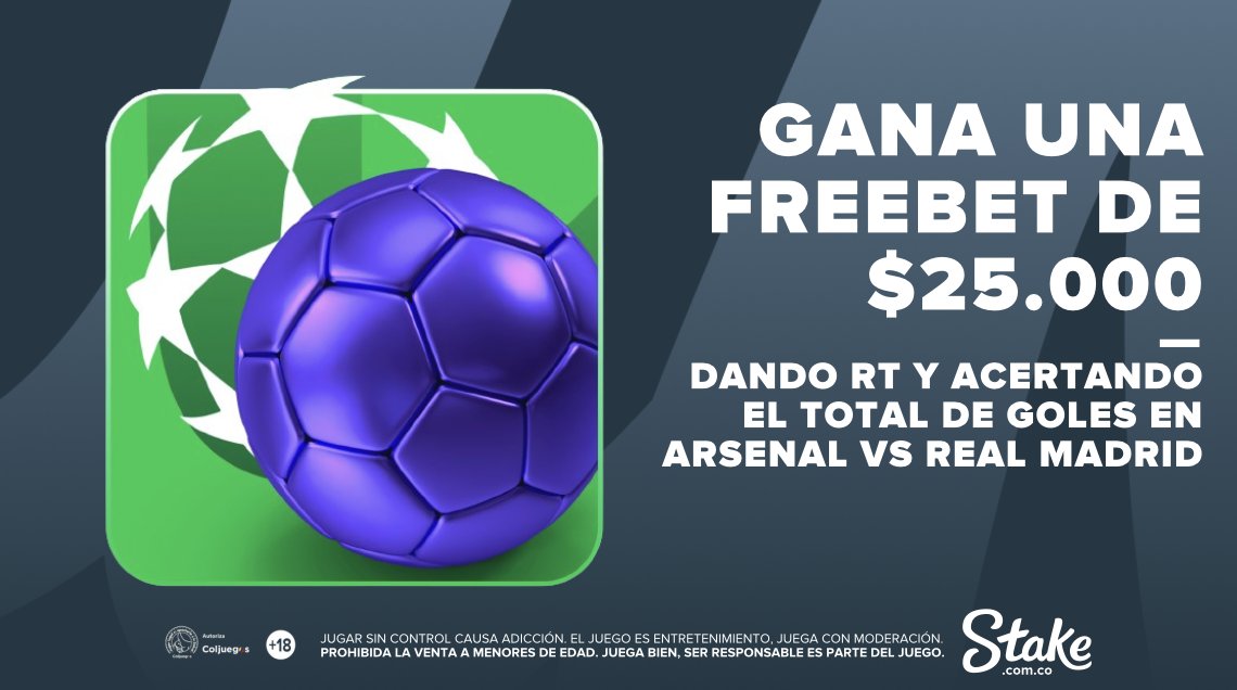 Ya tenemos casi 20 minutos del partidazo entre Arsenal 🏴󠁧󠁢󠁥󠁮󠁧󠁿 y Real Madrid 🇪🇸 y no se abre el marcador 🔥

Da RT y acierta el total de goles en este partidazo de #UCL para participar por una freebet de $25.000 💸   

Juega aquí: ow.ly/GjZX50VwUY3