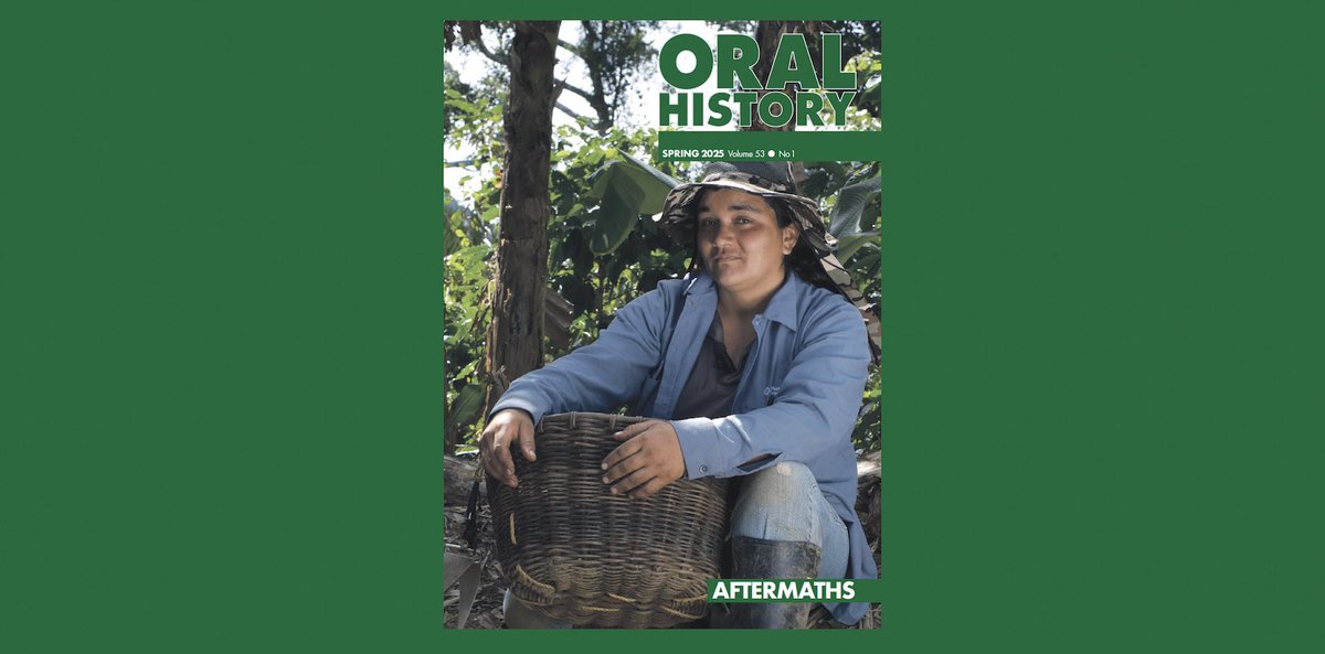 A photograph taken by Andres Octavo of Gesellie “Chela” Caraballo Ruiz, was selected for the cover of the Spring 2025 cover of the Oral History Journal. Ricia Anne Chansky has an essay titled, “Storytelling after Disaster” in the issue.