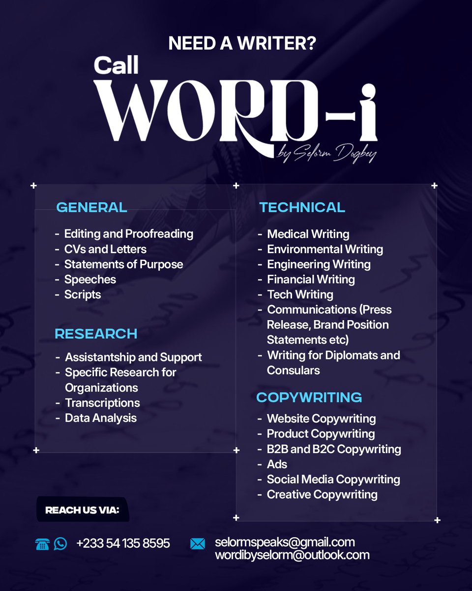 selor_mmm's tweet photo. I write for a living! All things that need to be written, I shall do a great job for you!
RT for me cos my next client is on your TL!

Let’s go!!!🎉🎉🎉🎉🎉🎉🎉 https://t.co/5Cg6o3zx8Q