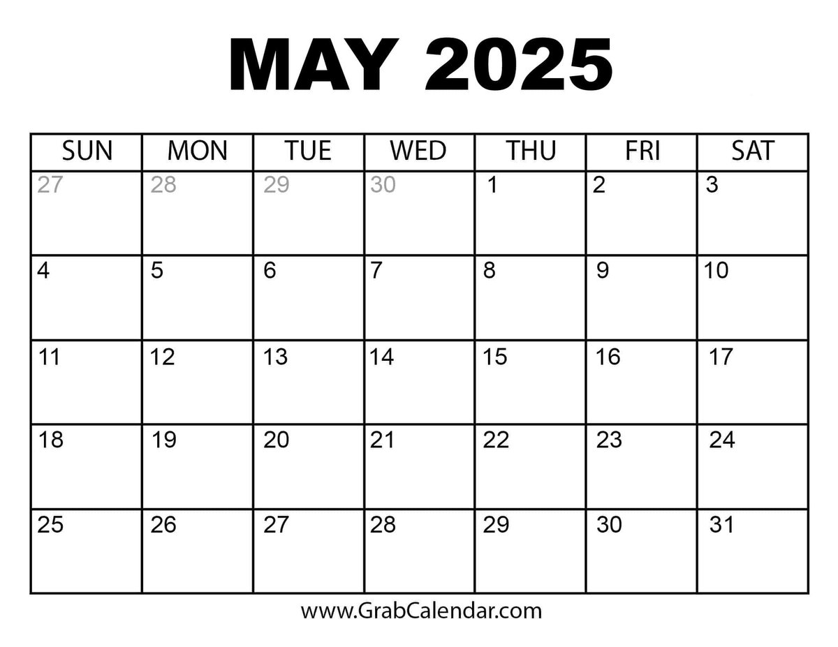 CalendarGrab's tweet photo. May 2025 is here—spring’s in full swing! Grab this free  to plan your art, adventures, &amp; more. Let’s make this month bloom with creativity! 🌸📅 #May2025 #SpringVibes https://t.co/vekJ8FQqpB https://t.co/xjYIUOXdYy