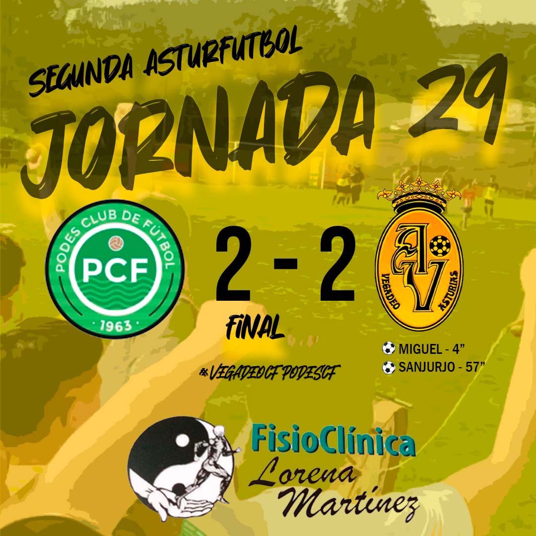 🟡 EMPATE DE NUESTRO REGIONAL 🟡 
.
Nuestro regional se vuelve con un punto que lo deja séptimo en la tabla. ¡A seguir trabajando chavales!💛 #VamosVegadeo