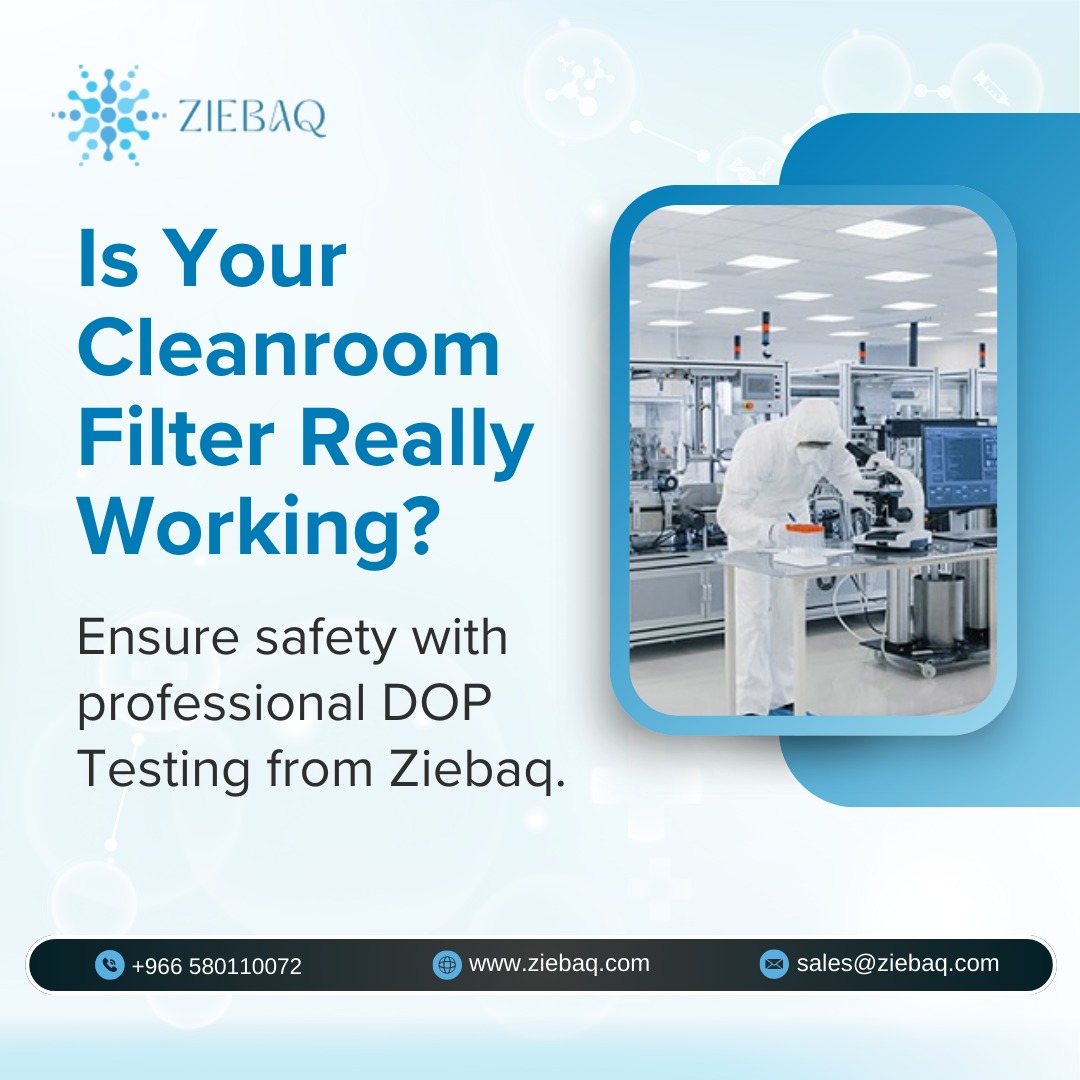 CompanyZiebaq's tweet image. Is Your Cleanroom Truly Clean?

Our certified team ensures your HEPA filters are leak-free and functioning effectively.

📞 +966 58 011 0072
🌐bit.ly/4lrPwaM

#DOPTesting #CleanroomValidation #ZiebaqServices #HEPAFilterTesting #GMPCompliance #PharmaTesting