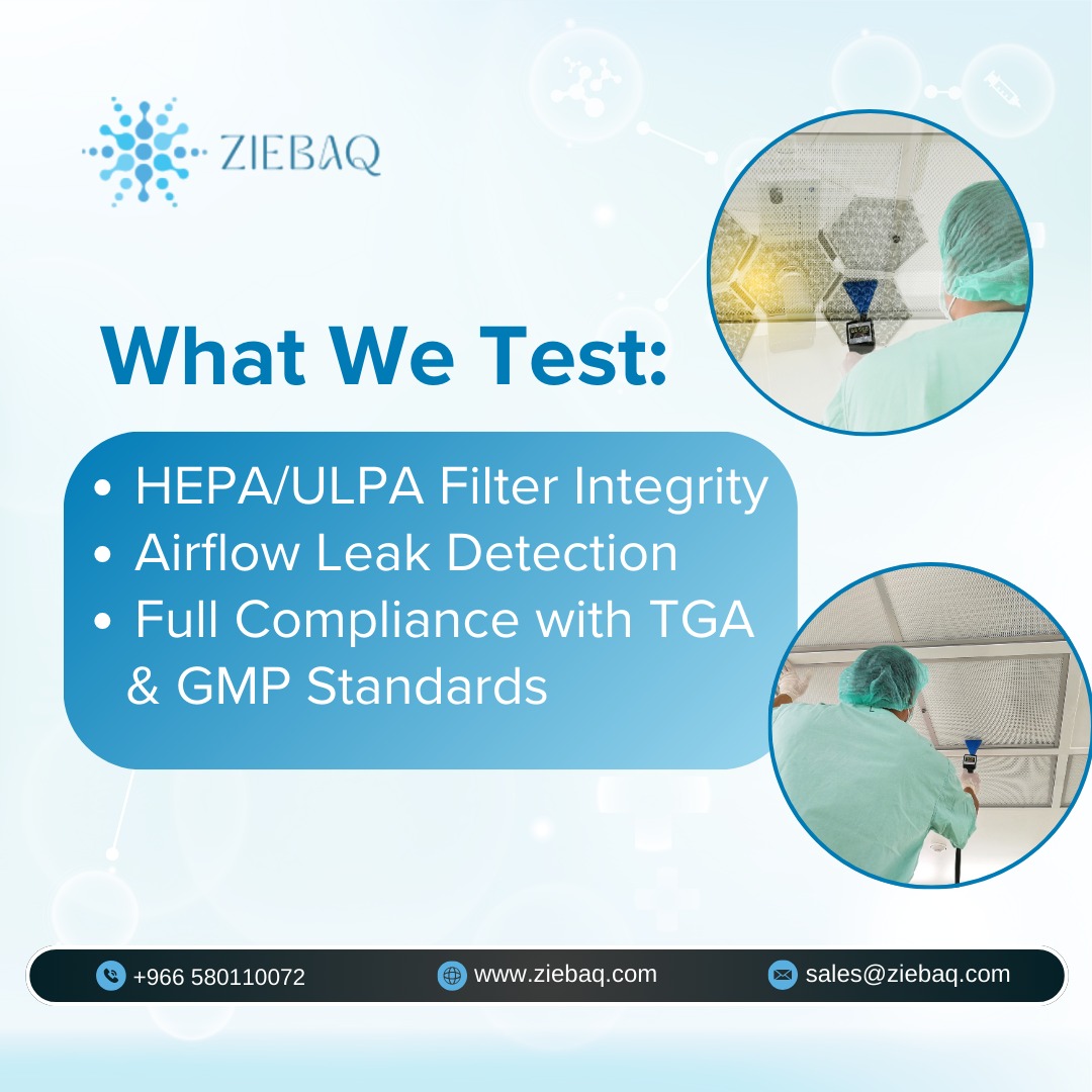 CompanyZiebaq's tweet image. Is Your Cleanroom Truly Clean?

Our certified team ensures your HEPA filters are leak-free and functioning effectively.

📞 +966 58 011 0072
🌐bit.ly/4lrPwaM

#DOPTesting #CleanroomValidation #ZiebaqServices #HEPAFilterTesting #GMPCompliance #PharmaTesting