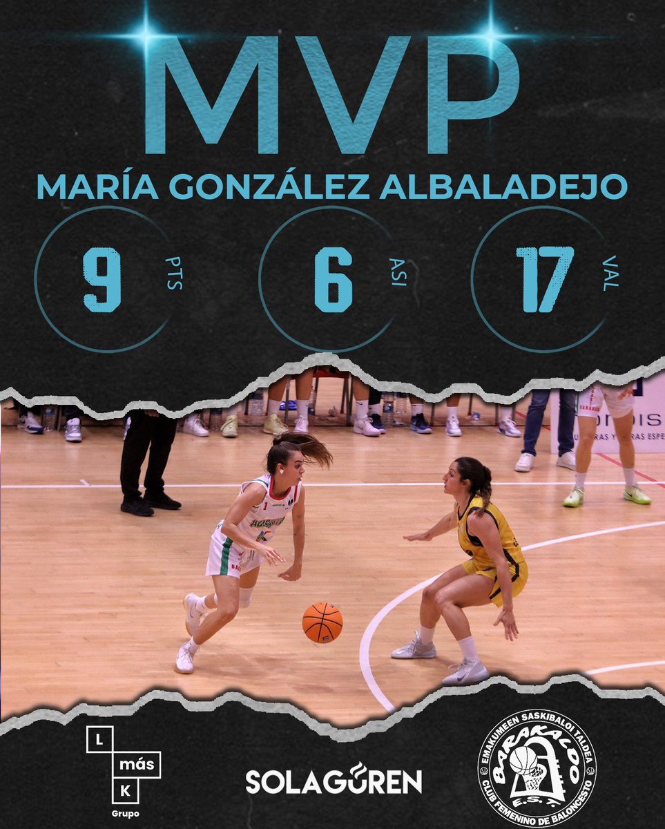 HORBISA SPIRIT GREENKW BARAKALDO (@barakaldo__est) on Twitter photo Hábitos habituales 🪄
🎯 9 puntos
👀 6 asistencias
🔝 17 de valoración
💎 Brillar, brillar y seguir brillando como estilo de vida. Son 4 MVP ya para María González Albaladejo
🫡 Seguimos con todos en las 3 finales que nos quedan <a href="/mariaagon9/">Maria González</a>
#SueñoContigo Hábitos habituales 🪄
🎯 9 puntos
👀 6 asistencias
🔝 17 de valoración
💎 Brillar, brillar y seguir brillando como estilo de vida. Son 4 MVP ya para María González Albaladejo
🫡 Seguimos con todos en las 3 finales que nos quedan <a href="/mariaagon9/">Maria González</a>
#SueñoContigo