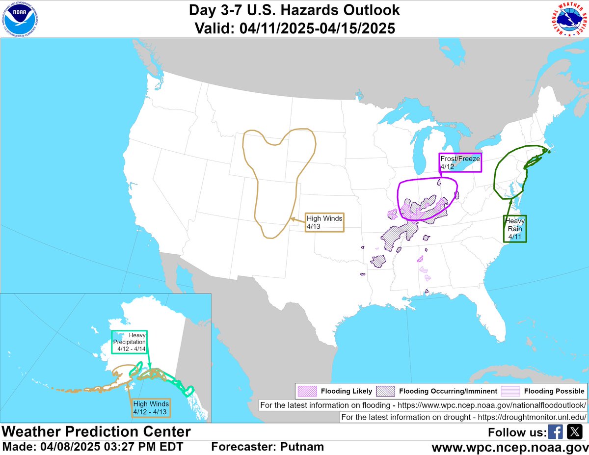 NWSWPC's tweet photo. An updated Day 3-7 Hazards Outlook has been issued. https://t.co/VBxTZCp4sE https://t.co/GaLNMfufnQ