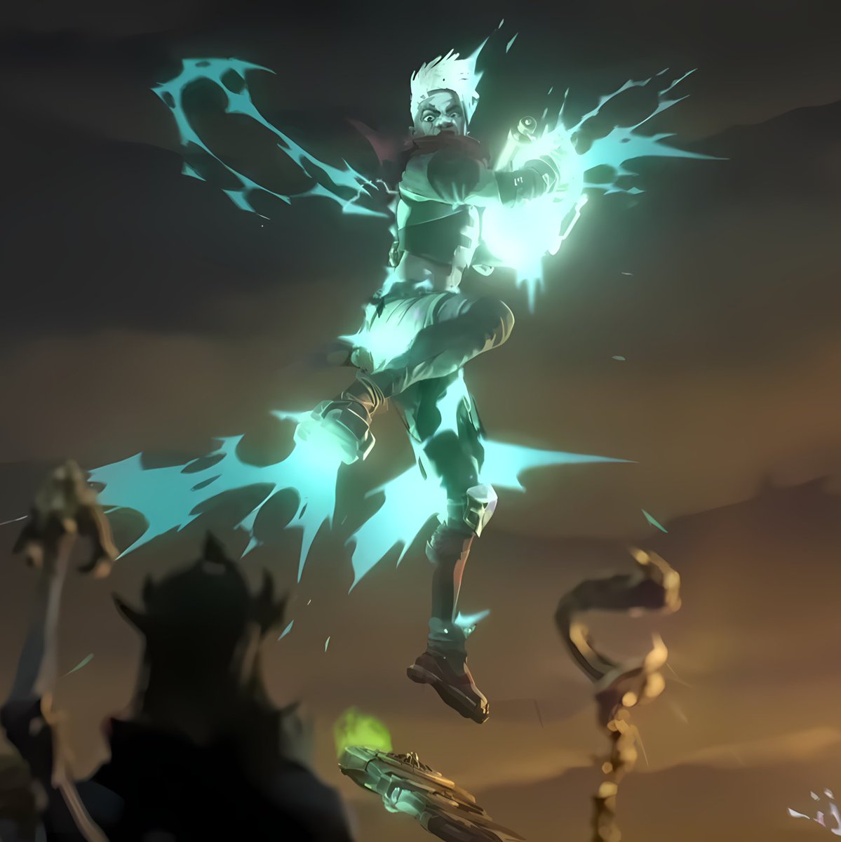 LatteCoffee__'s tweet photo. Ekko didn't get his ass beat by Viktor's cult to stop the end of the world just for Caitlyn's fans to say that she was the one who saved it https://t.co/DuL9noVmN5