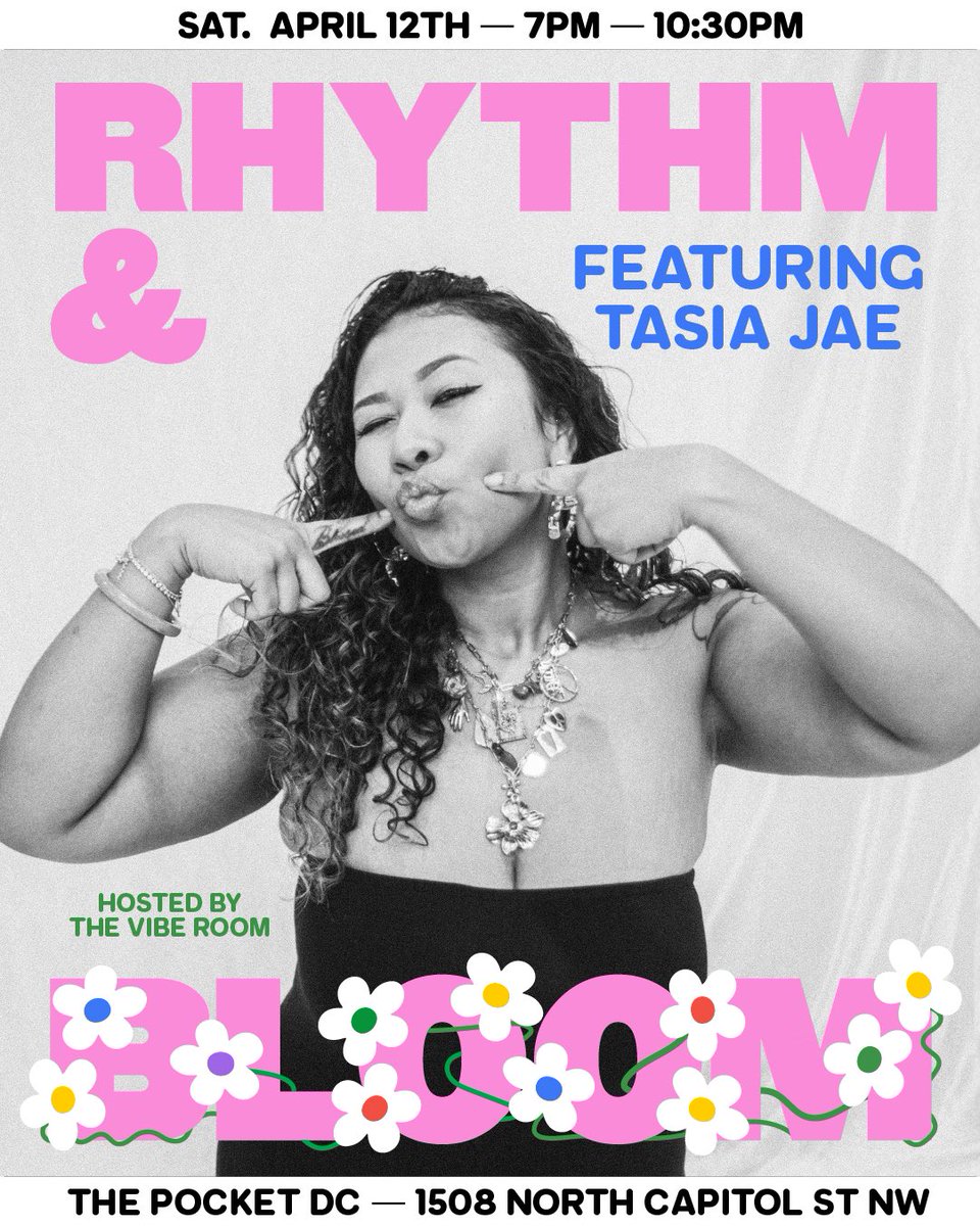 the_vibe_room's tweet photo. Only 7 tickets left for Rhythm & Bloom — and Saturday’s coming fast.
Live R&B, rap, and real DMV energy. Don’t be the one watching it on IG stories.
RSVP: https://t.co/fG5iSDE7Vp
#RhythmAndBloom #DMVEvents #TheVibeRoom #AlmostSoldOut https://t.co/4IR4TMxXSN