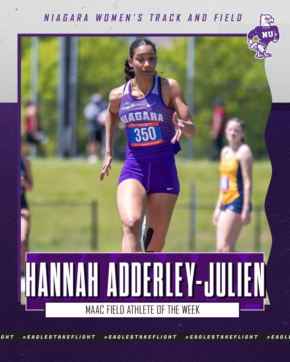 Congrats to Hannah Adderley-Julien on being named <a href="/MAACSports/">MAACSports</a> Track Athlete of the Week!