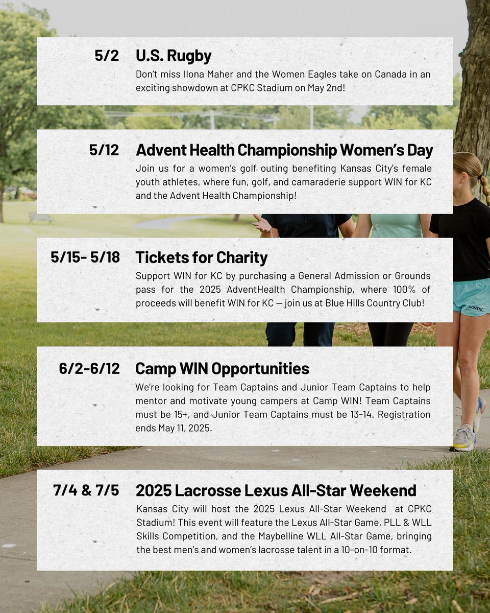 Check out the upcoming events WIN for KC is excited about! Which one are you most looking forward to?