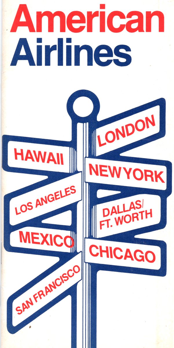 AvGeek71's tweet image. American Airlines - &quot;Nobody gets you where you&apos;re going like American.&quot; September, 1982 #avgeek #avgeeks #airline #airlines #aviation #travel #AmericanAirlines