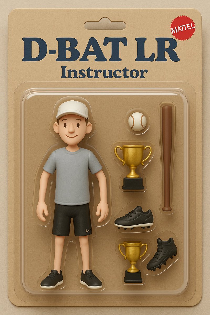 "Now available: Coach Action Figures — includes signature moves like ‘Endless Batting Practice’ and ‘Iconic Catchphrases’.
🔥Fully poseable.
🧢Comes with catchphrases like ‘Hum now kid!’ and 'One more ball!’
💪No actual coaching ability… unless you book a real private lesson.💥