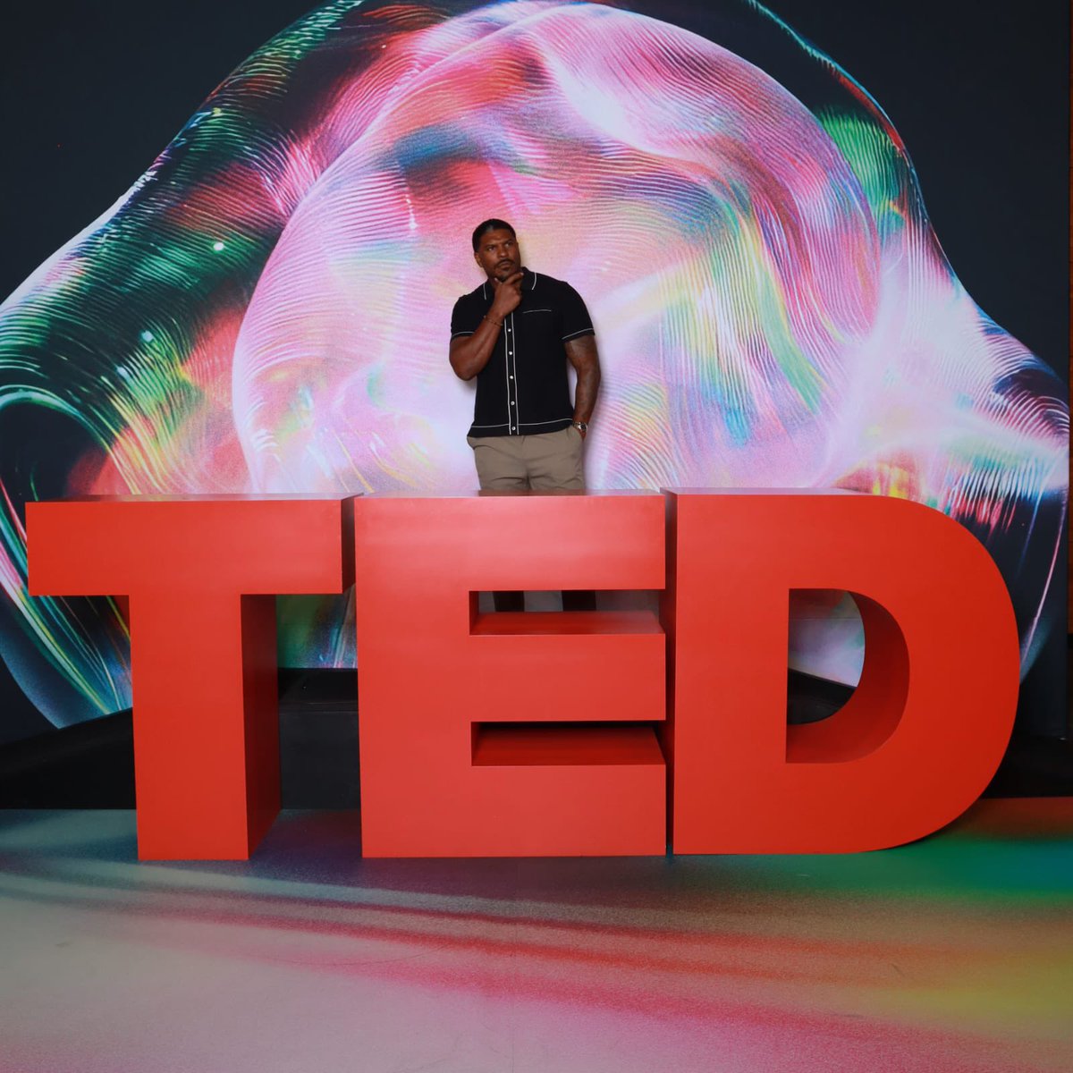 <a href="/Julius_Thomas/">Julius Thomas</a> arrives to <a href="/TEDTalks/">TED Talks</a> Humanity Reimagined conference in Vancouver, BC!