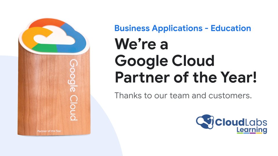 🚀Today we’re sharing exciting news! 

CloudLabs Learning has been recognized as 2025 Google Cloud Business Applications Partner of the Year Award for Education.