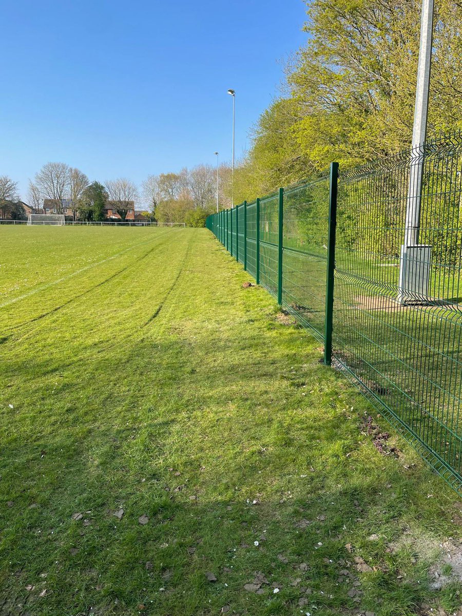 NettlehamFC2's tweet photo. Fencing now complete, a new era of Nettleham FC 😍  

Now, we need you 👊

We’re looking for businesses who’d like their company logo on a board that will be attached to the fencing around the pitch for public viewing. 

Pop us a message to enquire, shares are also appreciated 🙌 https://t.co/Q6HdQC2oqA