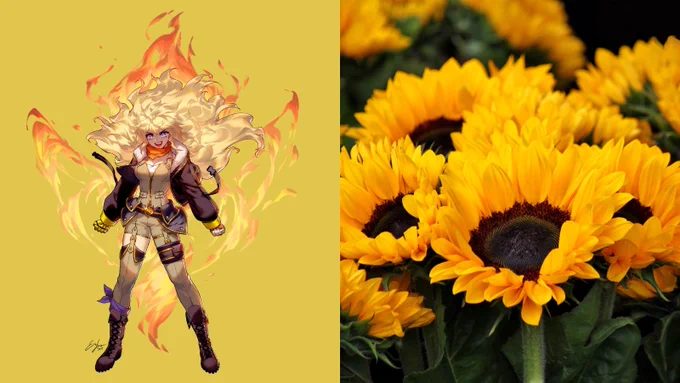 You know what comes after April showers right? Here's what we think Team RWBY would look like as flowers. How'd we do? 