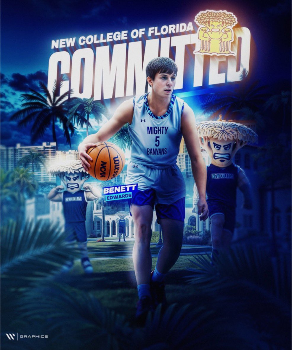 Congrats to our Guy Benett Edwards on his commitment to New College of Florida. The amount of work this kid has put in is truly amazing. Benett becomes our 12th College player in the last 20 years! Big TIME!
#LandrumHoops #LandrumLegendRafter #TheCAGE #MightyBanyans #90Wins