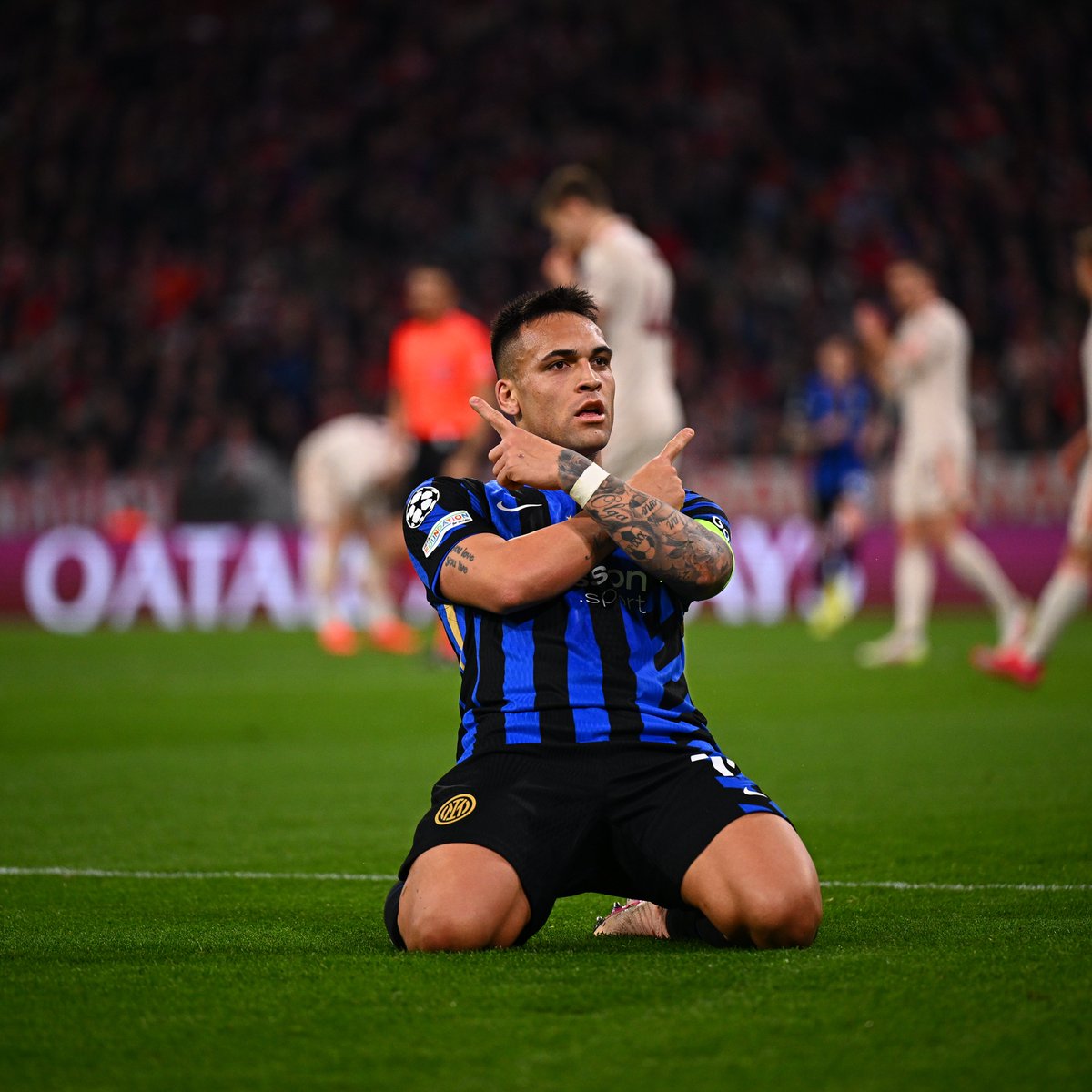 Inter's tweet photo. Allora fai tutto tu Cap 😎

#ForzaInter #UCL #BayernMonacoInter https://t.co/zznp0GSHwy