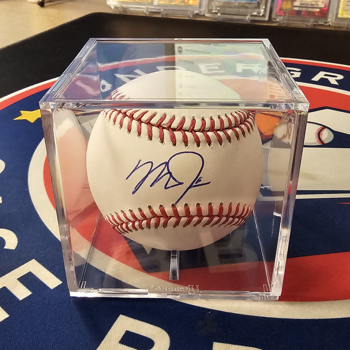 UndergroundBrks's tweet photo. A week or so ago, I had the absolute privilege to do a deal through a trusted 3rd party with @MikeTrout.

Today that 3rd party stopped by the shop and dropped these off to me. 

Forever PC items acquired. 

Thank you so much for taking the time Mike! 

Thanks Sam! You know I appreciate you boys over there!

Chase your dreams friends! You never know what's going to happen!

#UndergroundCaseBreaks #UndergroundSportsCards #MikeTrout #CaptainAmerica #Grateful #WhatADay