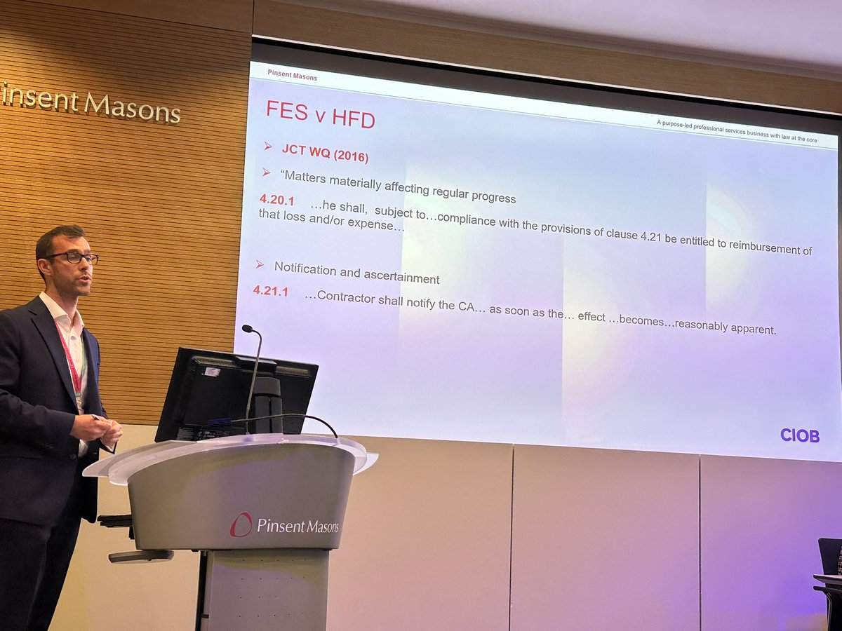 Informative legal updates c/o <a href="/theCIOB/">CIOB</a> Tomorrow’s Leaders London &amp; <a href="/Pinsent_Masons/">Pinsent Masons</a> with interesting Q&amp;A to follow
