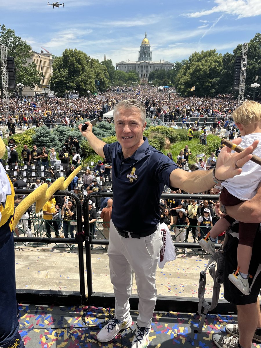 VicLombardi's tweet photo. Pro sports can be intoxicatingly rewarding and devastatingly ruthless at the same time. 

Fairytale endings are few and far between. Coaches and GM’s are usually hired to get fired. They know that going in. Sucks, but that’s the job. 

I want to thank both 
Michael Malone (best coach in franchise history) and Calvin Booth for taking these @nuggets to a place they’ve never been before. 

The mountain top. 
It was beautiful.