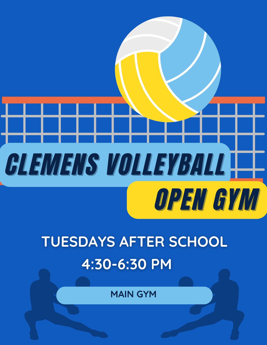 Open Gym today!! See y’all there!💙💛