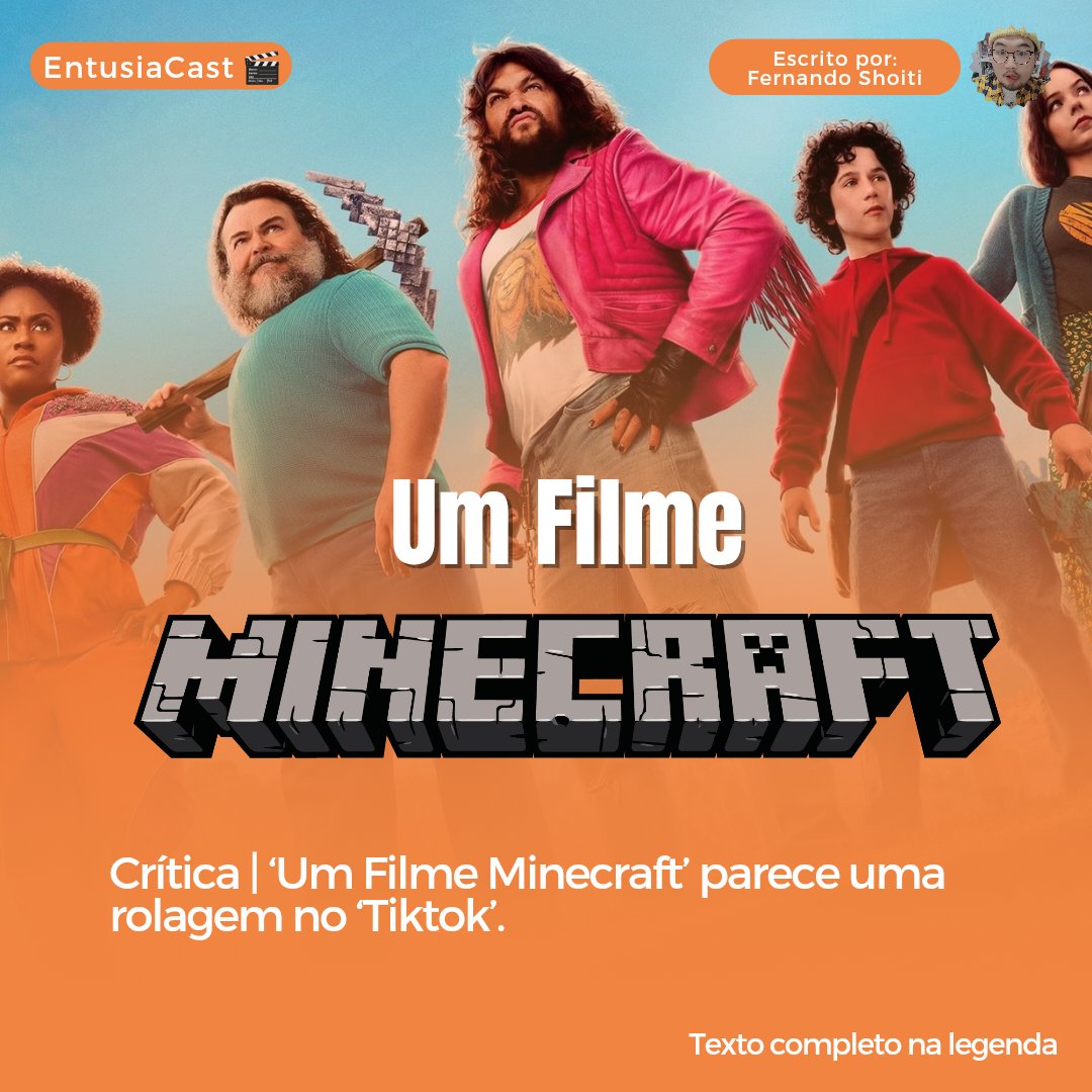 EntusiaCast's tweet photo. Crítica | Um Filme Minecraft parece uma rolagem no Tiktok

📝 @Fe_Shoiti_ 

#Minecraft #umfilmeminecraft #MinecraftMovie #cinema https://t.co/fXQyl3wyiy