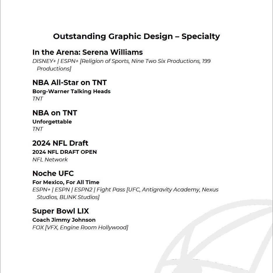 EngineRm's tweet photo. Congratulations to the team at Fox Sports and all our artists and collaborators. We're very proud of this project and Sports Emmy nomination https://t.co/BAkqcRUOln