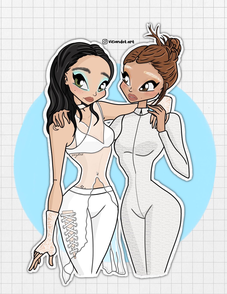 viciandot's tweet image. chiara y violeta aka las hadas guapas 🩵🧚🏼