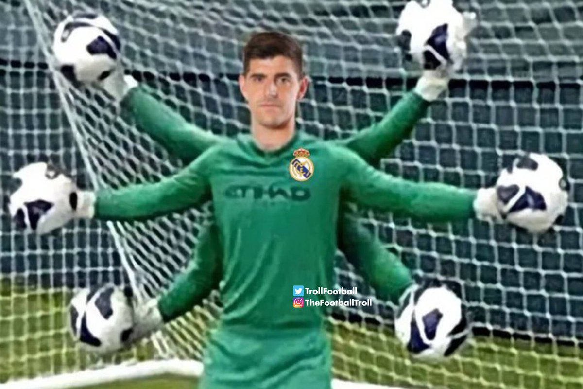 Courtois against Arsenal