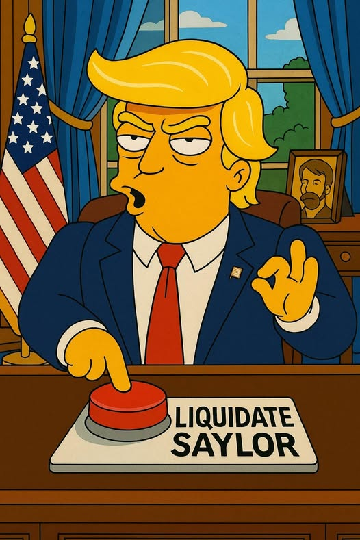 JSavonen1's tweet photo. #Kryptot #Simpsonit #MSTR
MSTR kertoi lopettavansa Bitcoin ostot ja julkaisi muistutuksen, ettÀ osakkeenomistajat eivÀt omista firman bitcoineja vaan velkojat. Kryptomarkkinoille tulossa kovaa myyntipainetta jos MSTR ei pysty tukemaan markkinaa. https://t.co/3nSzKV8aJ8