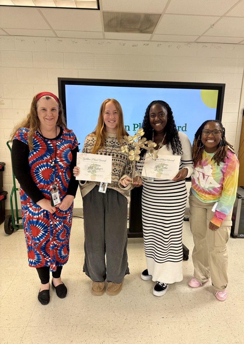 FairOaksHCPS's tweet image. Congratulations to our March Golden Plant Award Recipients! Keep up the great work!!! #GrowingGreatness