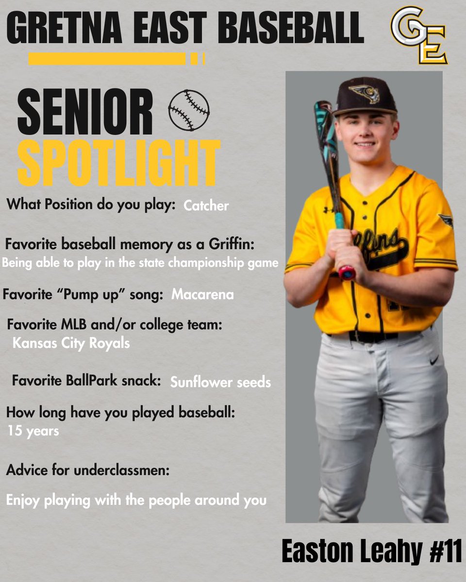 GEHS_BBBoosters's tweet photo. @EastonLeahy 
Personifies everything you want out of a kid in your program. Lucky to have him at @G_EastBaseball https://t.co/Ty7alSQFqr