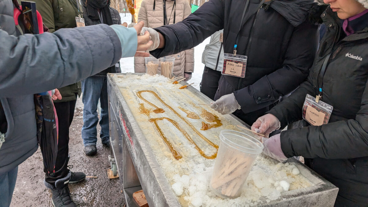 The 40th Vanier Sugar Festival celebrates French-Canadian culture with maple syrup, live music and a lumberjack competition. Read more here: tinyurl.com/3sb4fpj4 #ottawa #vanier #sugarshack #lumberjack
