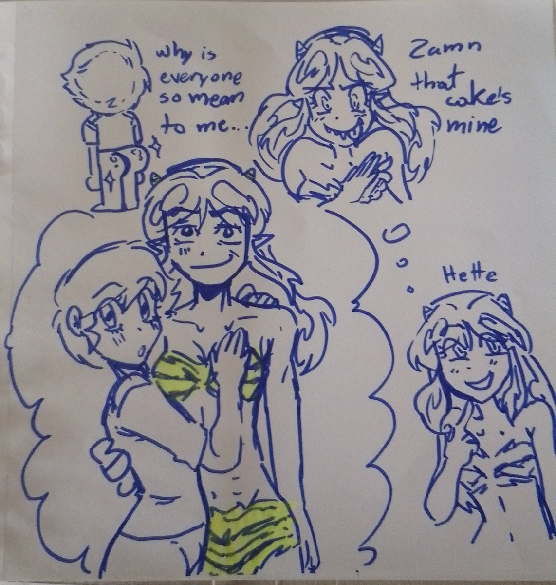 YostUh's tweet photo. When I remember I have free will and I'm an artist
#uruseiyatsura #fanart #ABSOLUTEART #art https://t.co/lKB60R78Oy