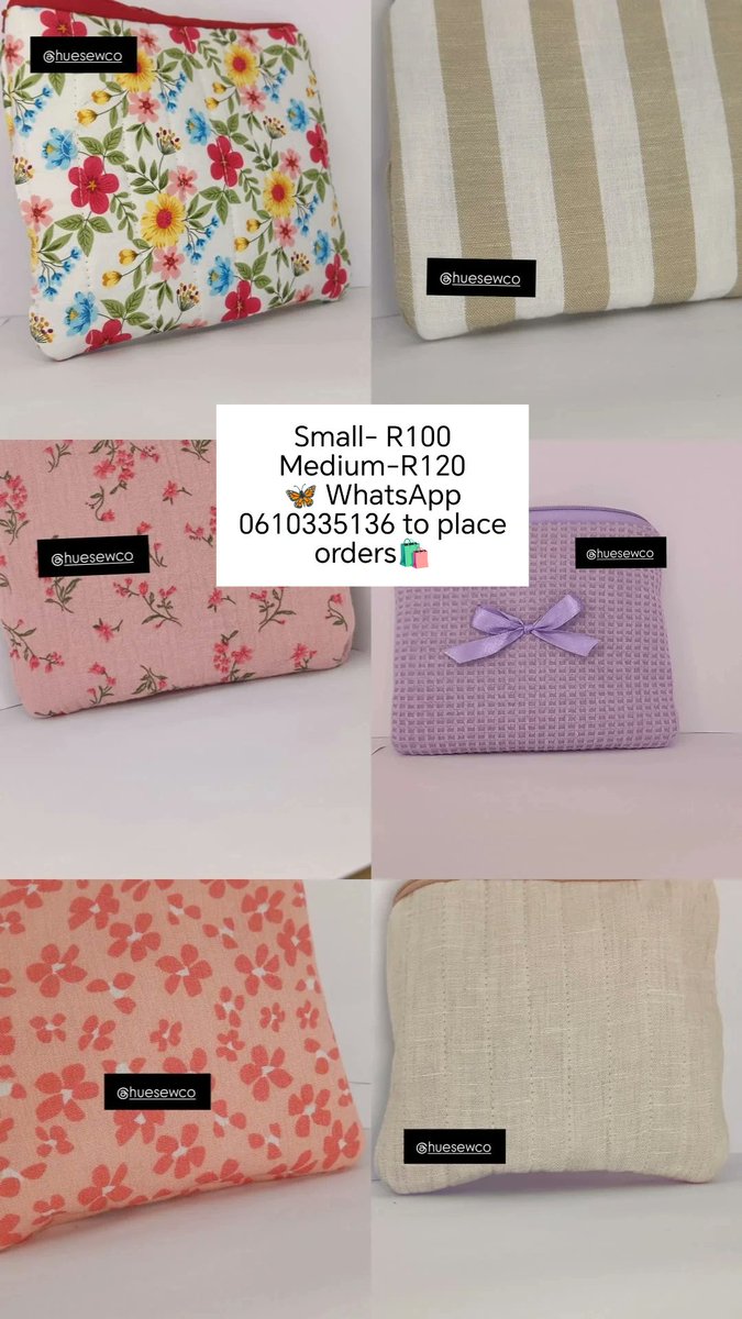 Try_Lotshwa's tweet photo. Hey guys, please support my small business ♥️🥺🤲 I make and sell these essentials bags, Perfect for hand cream, lip balm and all other mini must haves in your handbag and tote bags https://t.co/2ZimV1OA0q