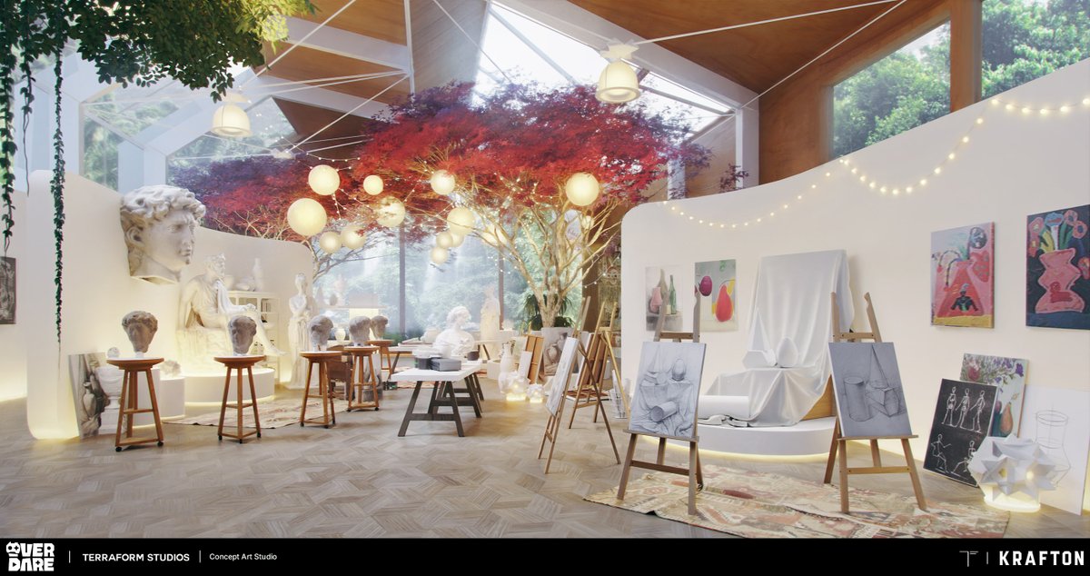 terraformart's tweet photo. School Interiors designed for @Krafton_inc's project #Overdare! Thanks so much to Krafton and to our design team

Concept Artists: Oscar Gregeborn, Yura Gvozdenko, @_AlbenTan, Ivan Martinez &amp; @Jamesonedesign

AD: Lance Ridenoure

CD: Finnian MacManus @fmacmanus

#ConceptArt https://t.co/nsgl7vefJ1