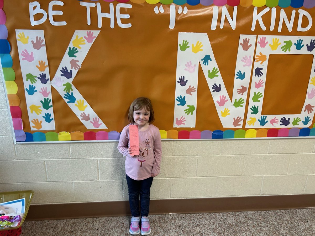 Madelyn is my student of the week showing kindness and patience. Maddy helped hold the water faucet on for her classrooms while they were washing their hands. #BeTheOneVFE