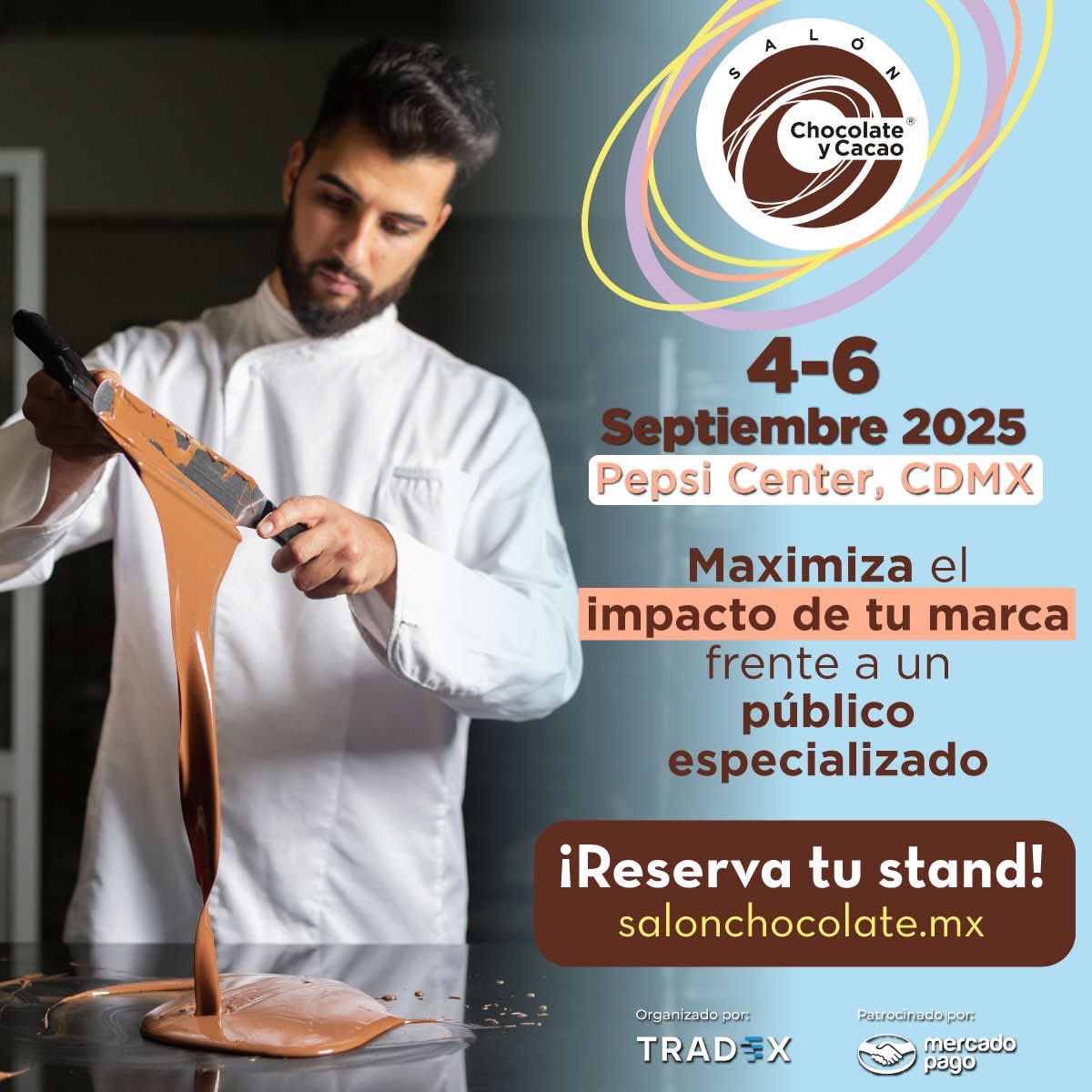 ¡Conecta tu marca con la pasión que impulsa la industria del cacao y el chocolate!

🍫Salón Chocolate y Cacao te ofrece la plataforma ideal para consolidarte como líder y generar un impacto duradero. 🤩

📲Reserva tu stand y expande tu influencia.
salonchocolate.mx/expositores/co…