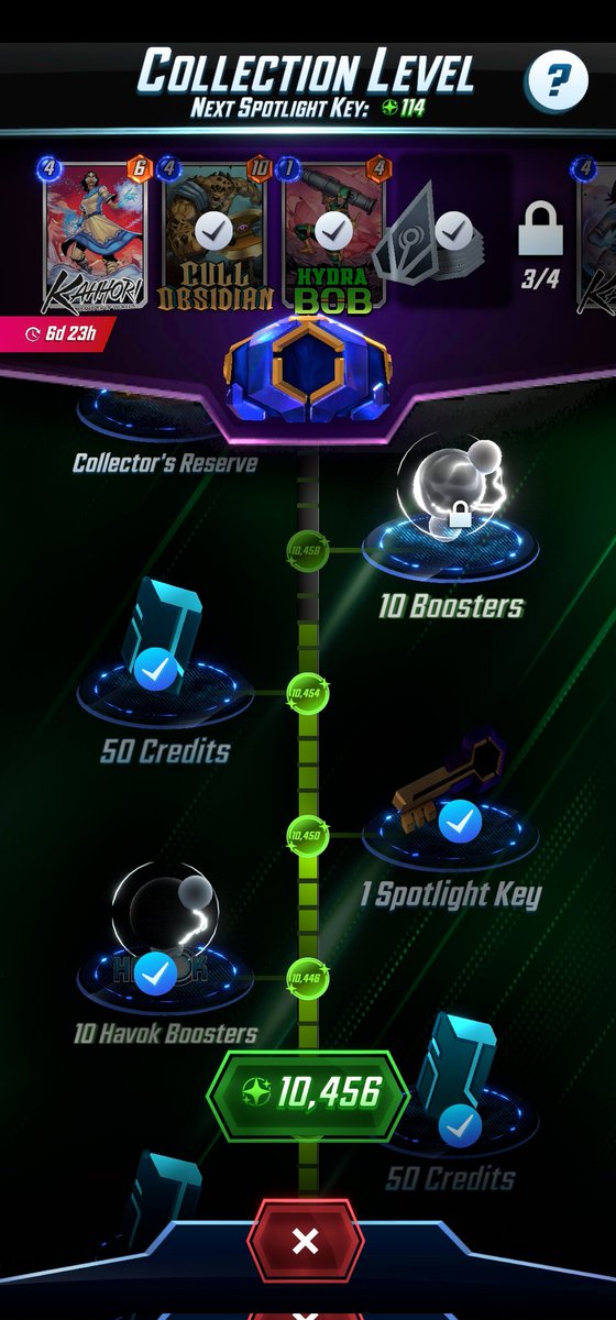 likeabosscog's tweet photo. So ready for the card acquisition revamp to go live. It's been like this for a long time. It's cool I guess to finally get Hydra Bob I guess. @MARVELSNAP @seconddinner when tho? https://t.co/fKfvKKAb0k