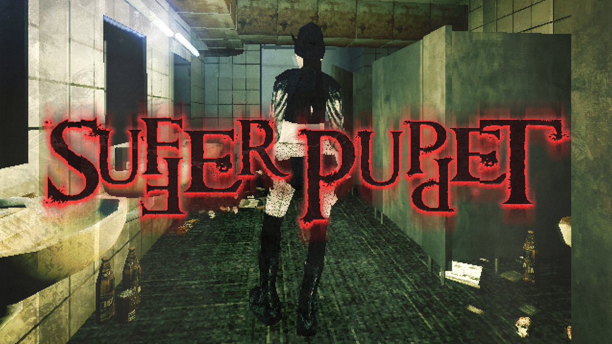 voidxwitch's tweet photo. we made a Silent Hill-esque game world with my low-poly avatar to explore the dark themes of my new song, SUFFER PUPPET: 💿🎮

https://t.co/jNvEfWBa10 https://t.co/CLPW7FVoXK
