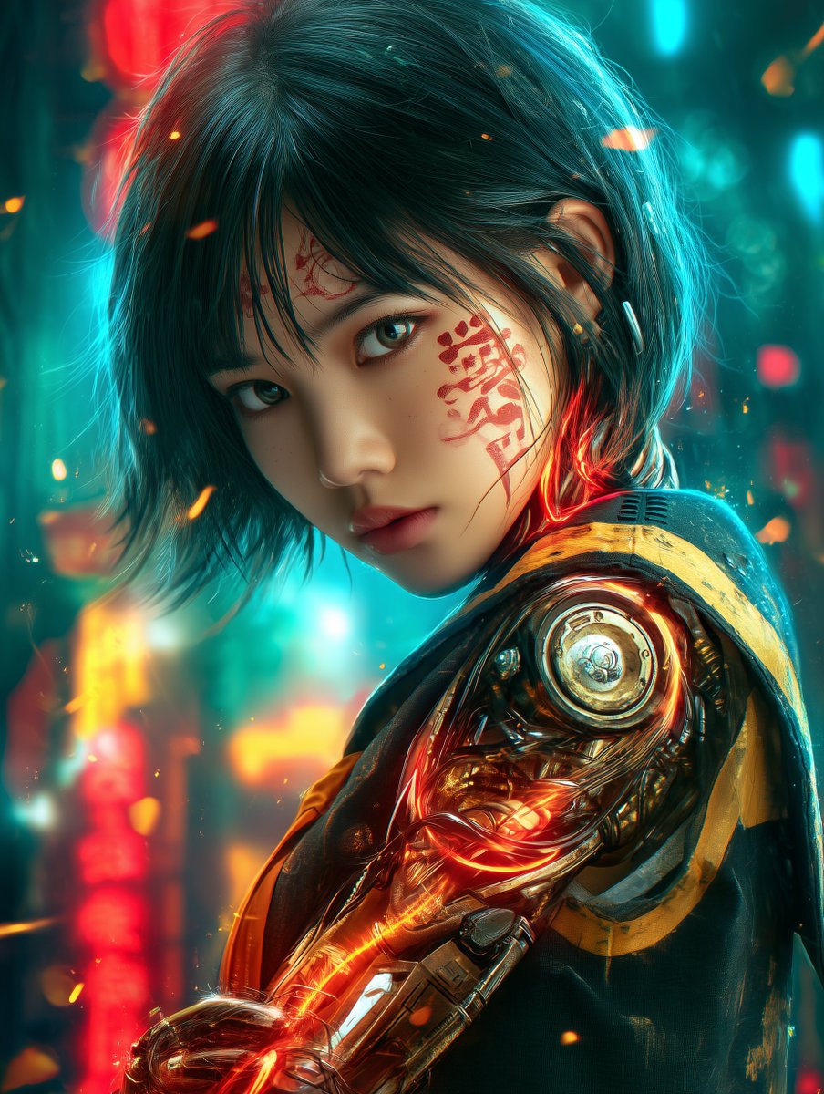 jaschua's tweet photo. 🌐 NEO SIAM GIRL // 08X

That stare? It’s code injection.
Neo Siam whispers: “If she looks at you like that, you’ve already lost.”

Created in @midjourney (v7) + animated with @Kling_ai 

#aiartcommunity #aiart #midjourneyv7 #klingai #cyberpunkbangkok #neothai https://t.co/7Oik4gfu9w