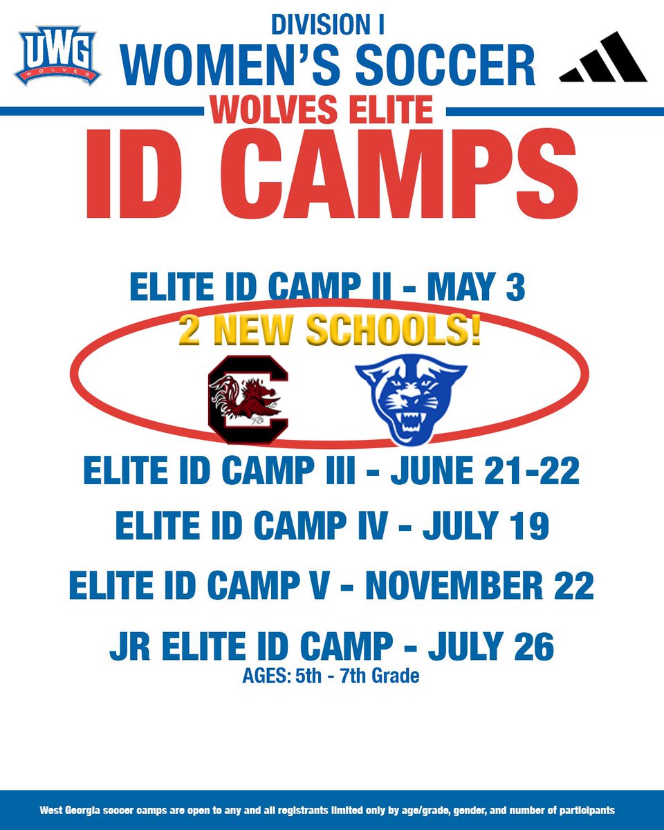 We are excited to announce 2️⃣ new schools joining us for our May 3rd Elite Camp‼️

South Carolina &amp; Georgia State!

#WeAreOne