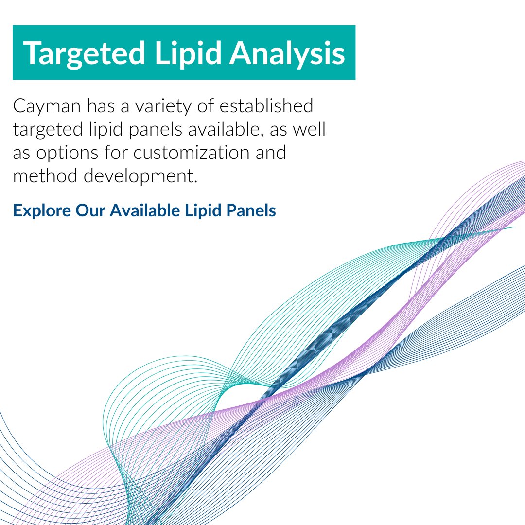 CaymanChemical's tweet photo. 🔬 Dive deeper into your lipid research with our targeted lipid analysis services! 

Choose from our established targeted lipid panels or work with us to customize a solution that fits your research needs. 💡🧬

 #LipidAnalysis #TargetedLipidPanels #Research #CustomizedTesting https://t.co/3gMcACLmke